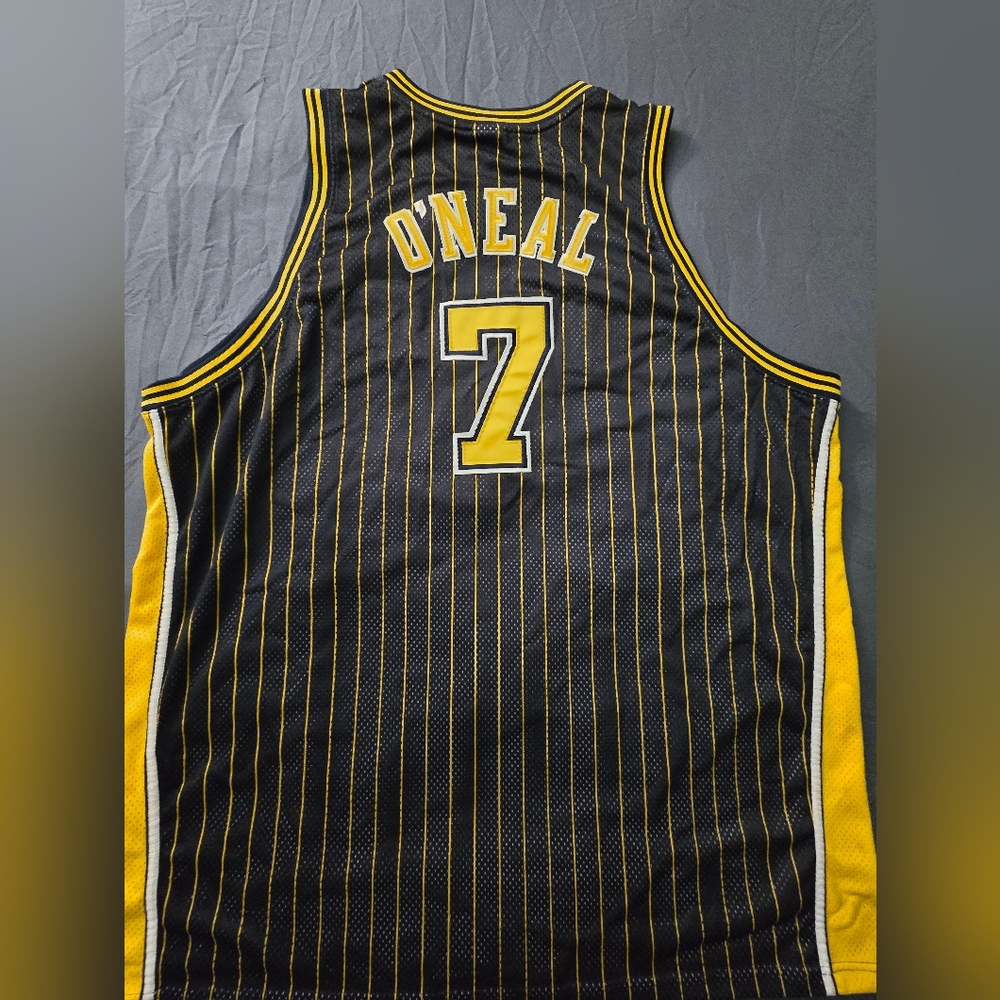 Indiana Pacers Basketball Jersey Black and Yellow